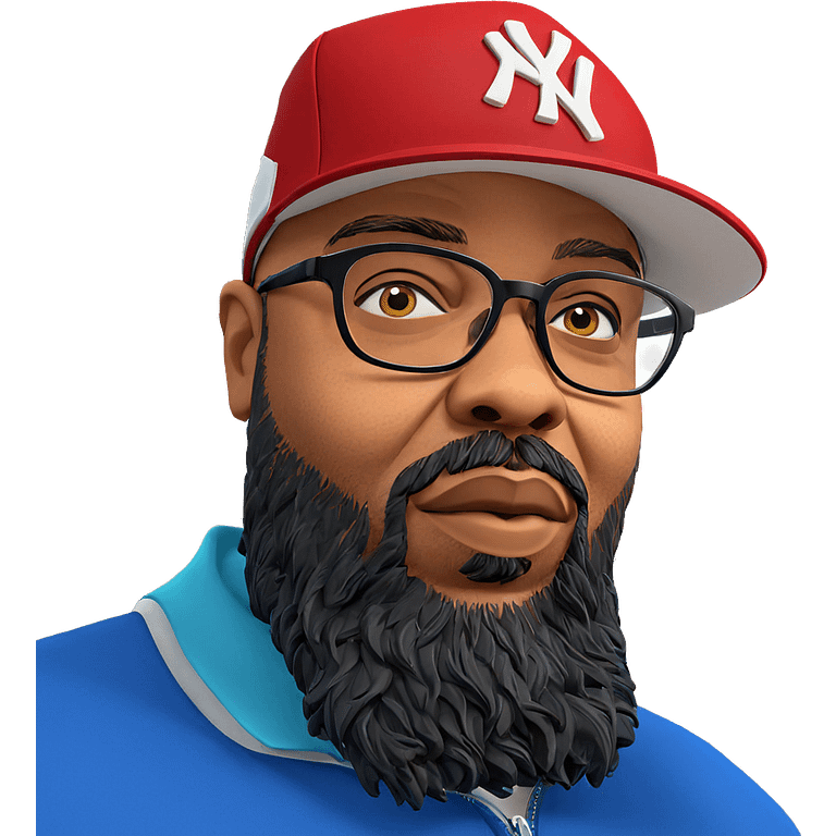 man with glasses and beard emoji