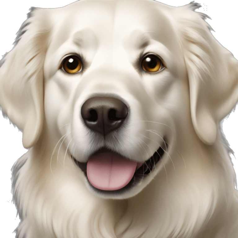 white golden retriever emoji