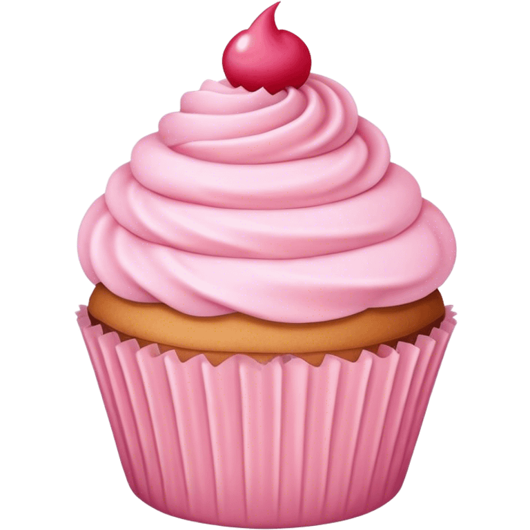 soft pink cupcake cake emoji