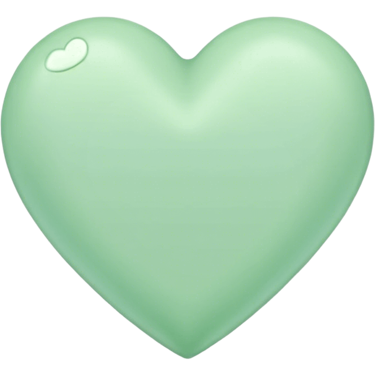 pastel green heart emoji