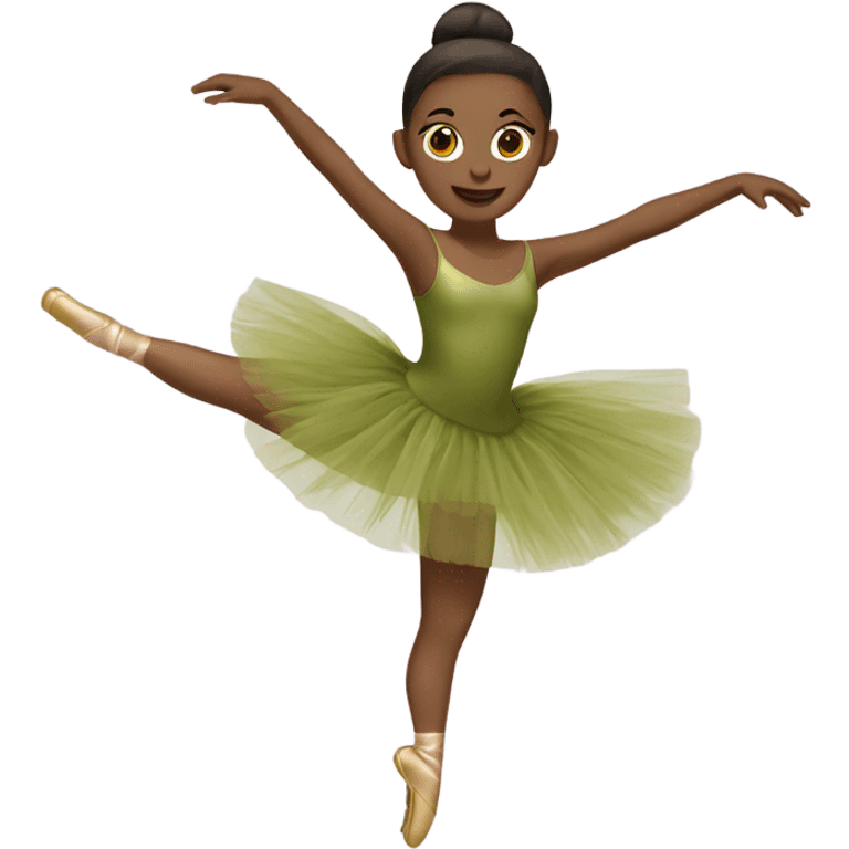 olive ballerina tutu emoji