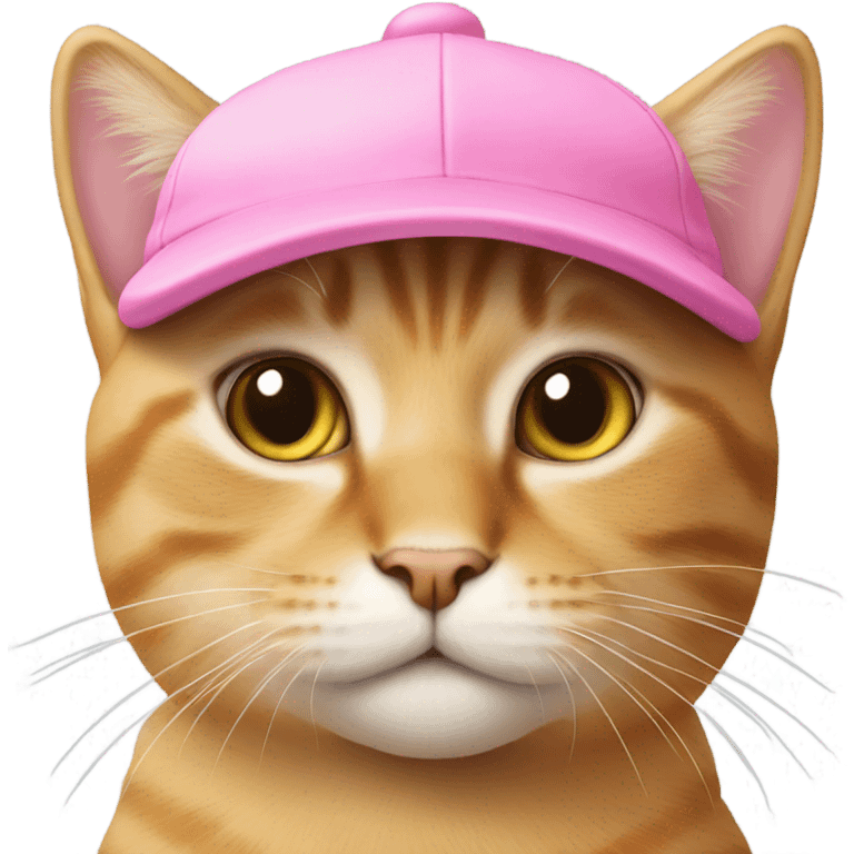 Cat with pink cap emoji