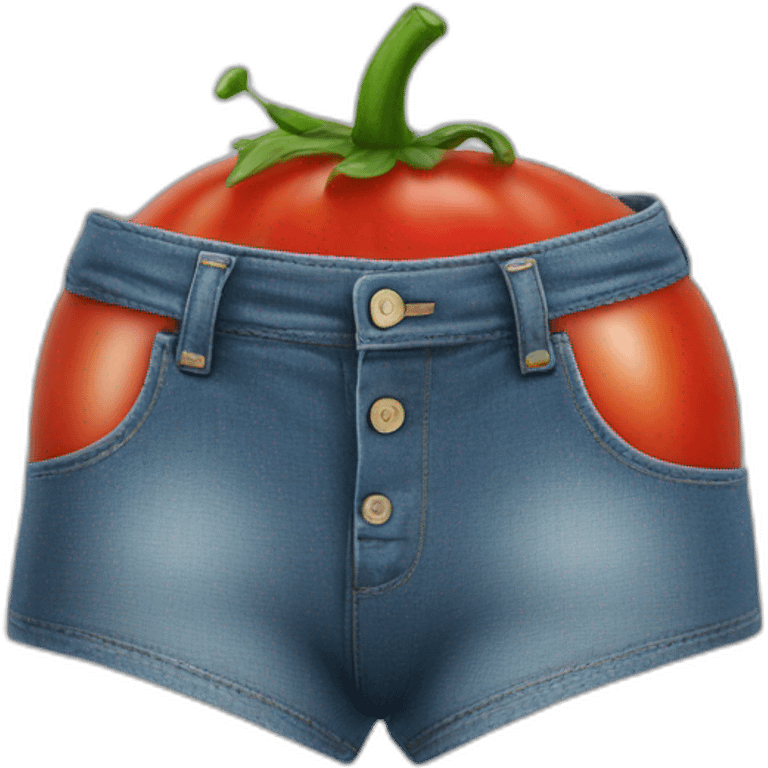 tomato in underpants hyperrealistic emoji