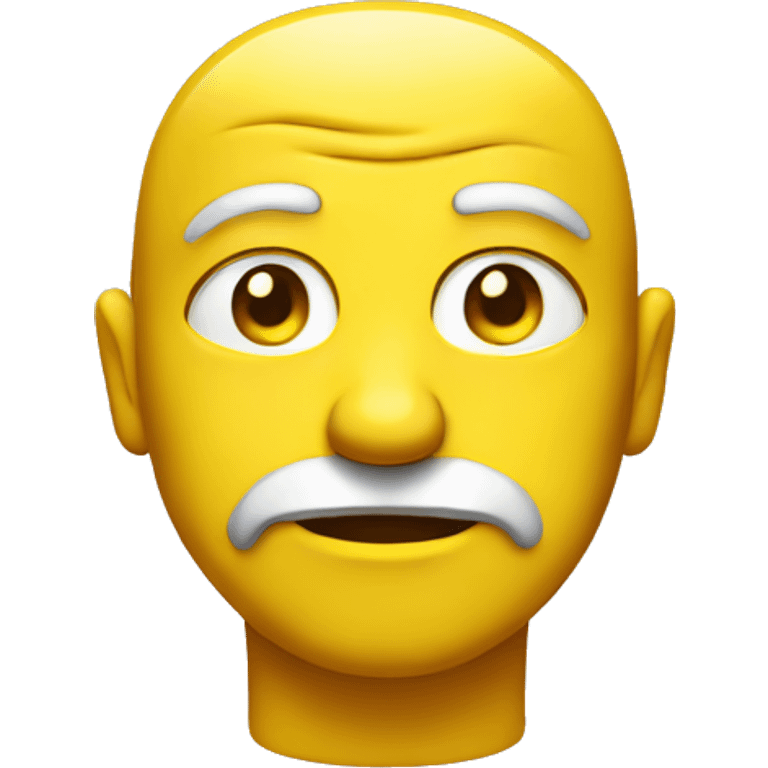 Yellow man with smug face emoji