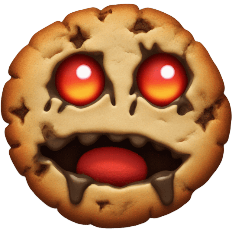 evil cookie  emoji