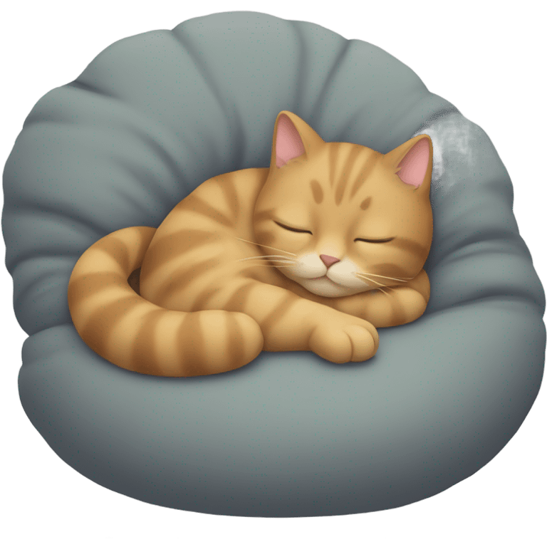 Cat curling emoji