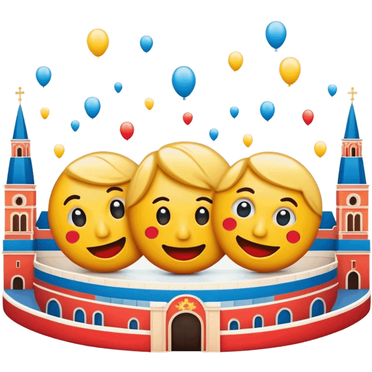 Cinematic Realistic Zagreb Film Festival Pop Culture Emoji, showcasing a vibrant, artistic festival atmosphere rendered with dynamic textures and cinematic, festive lighting. emoji