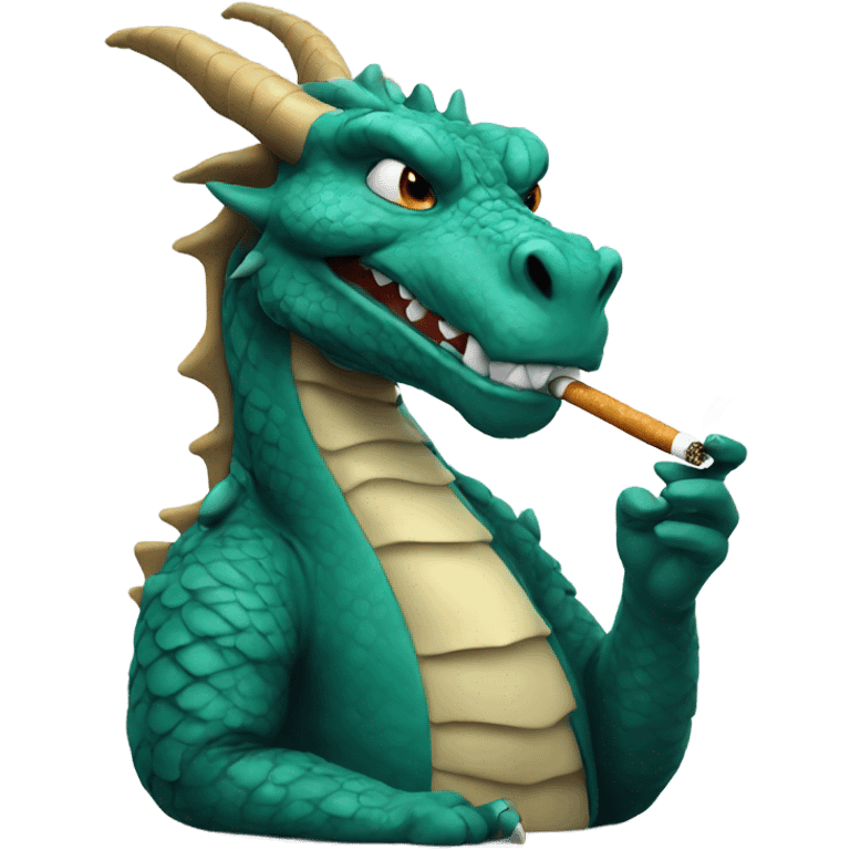 dragon smoking emoji