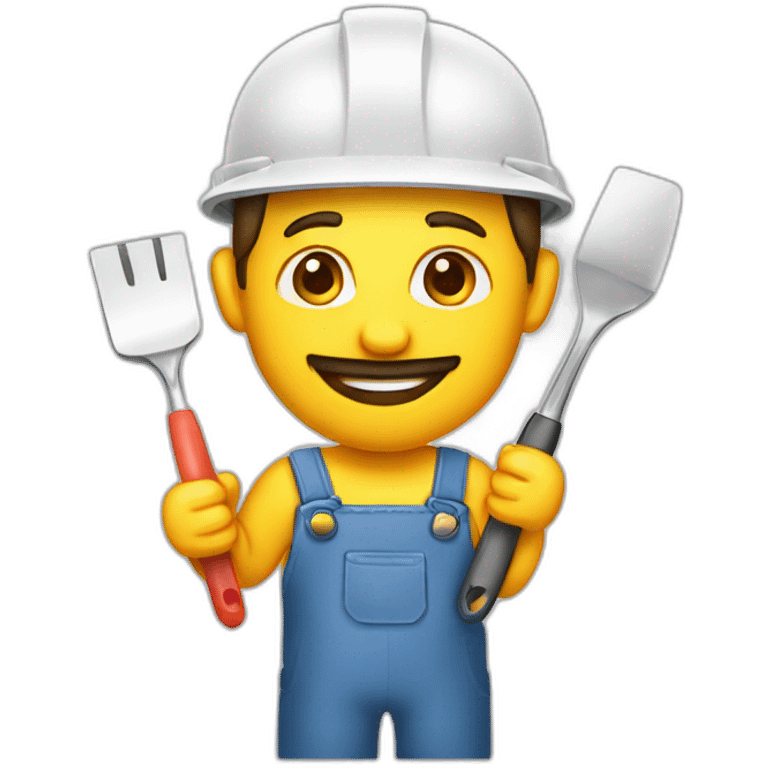 plasterer with spatula emoji