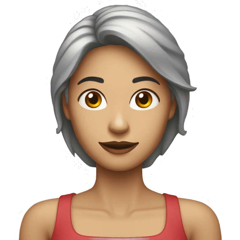 Mulher com hipertensão arterial  emoji