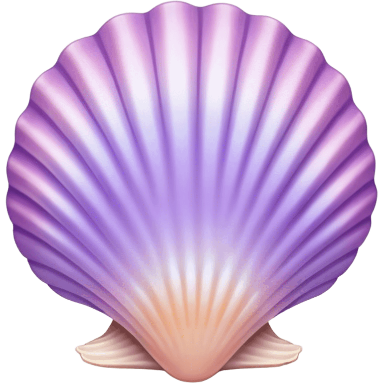 lilac gradient sea shell emoji