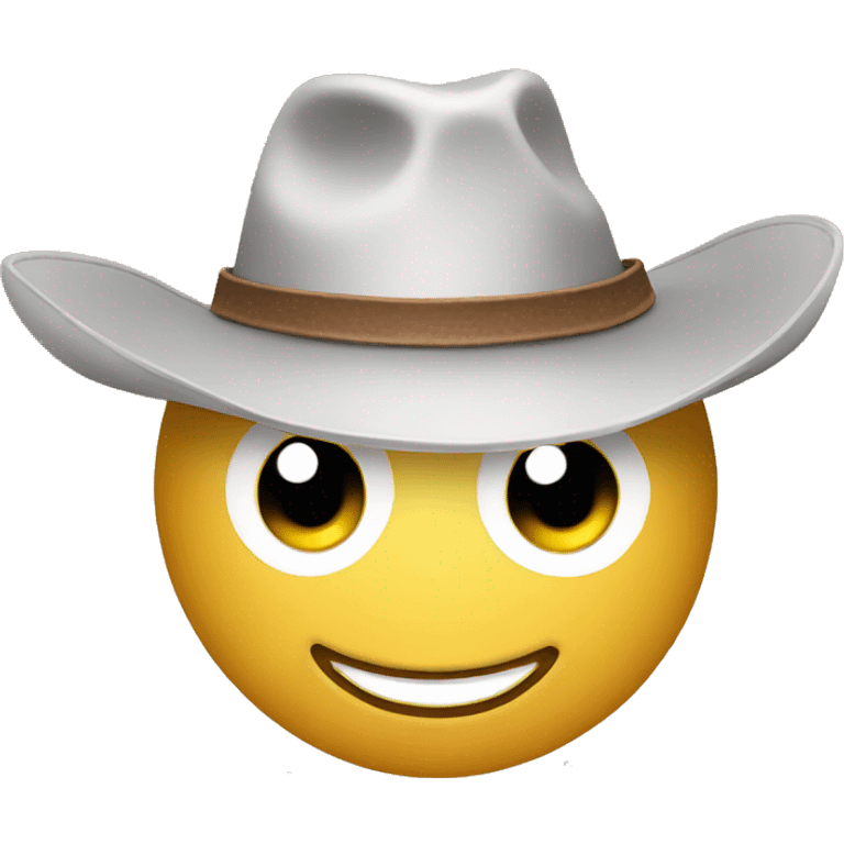 smiley with cowboyhat emoji