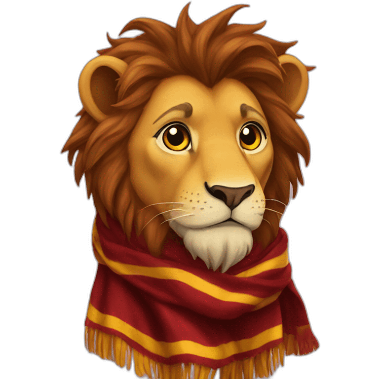 Gryffindor lion scarf hogwarts emoji