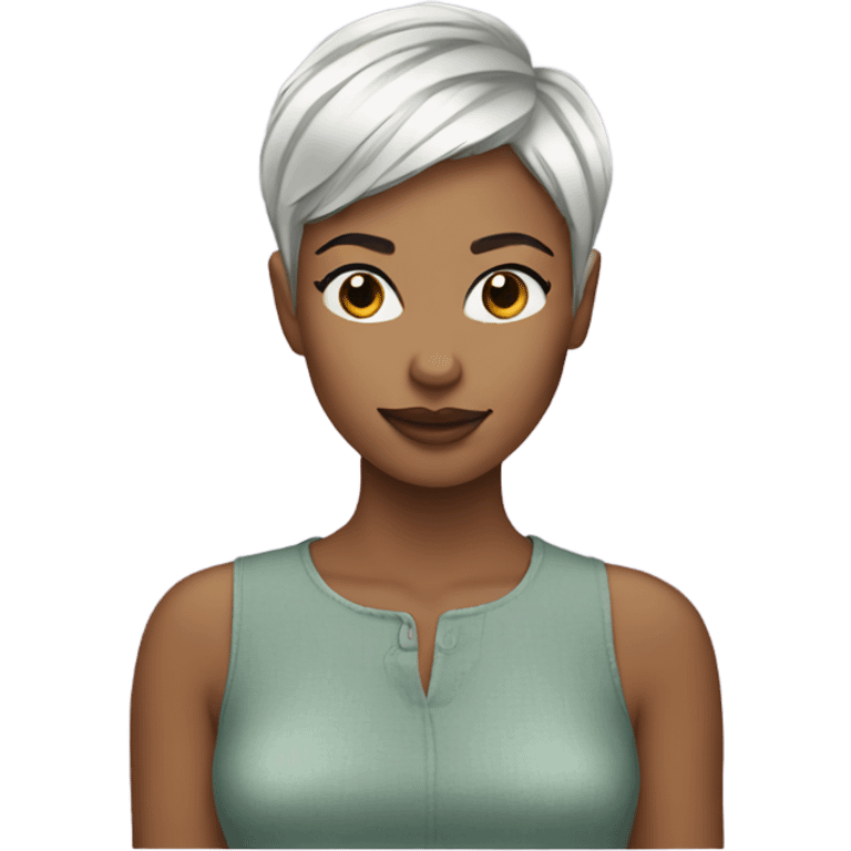 woman pixie cut emoji