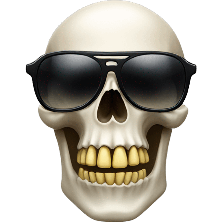 Skull with sunglasses emoji