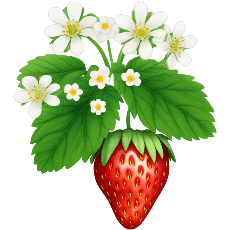 Strawberry plant emoji