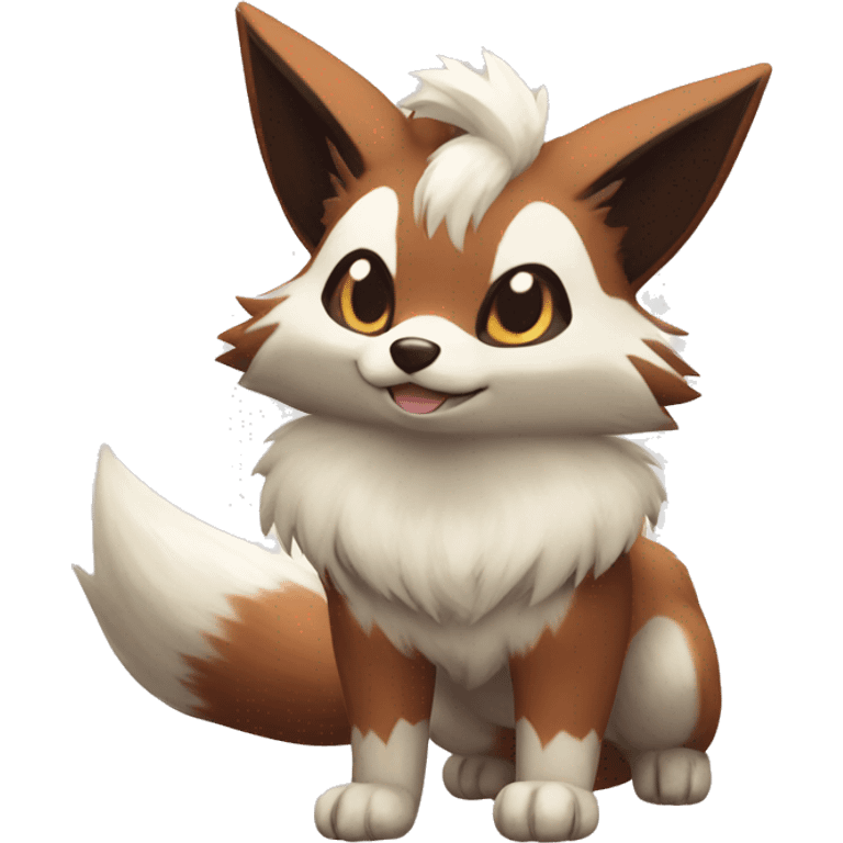 Furret Eevee Lycanroc emoji