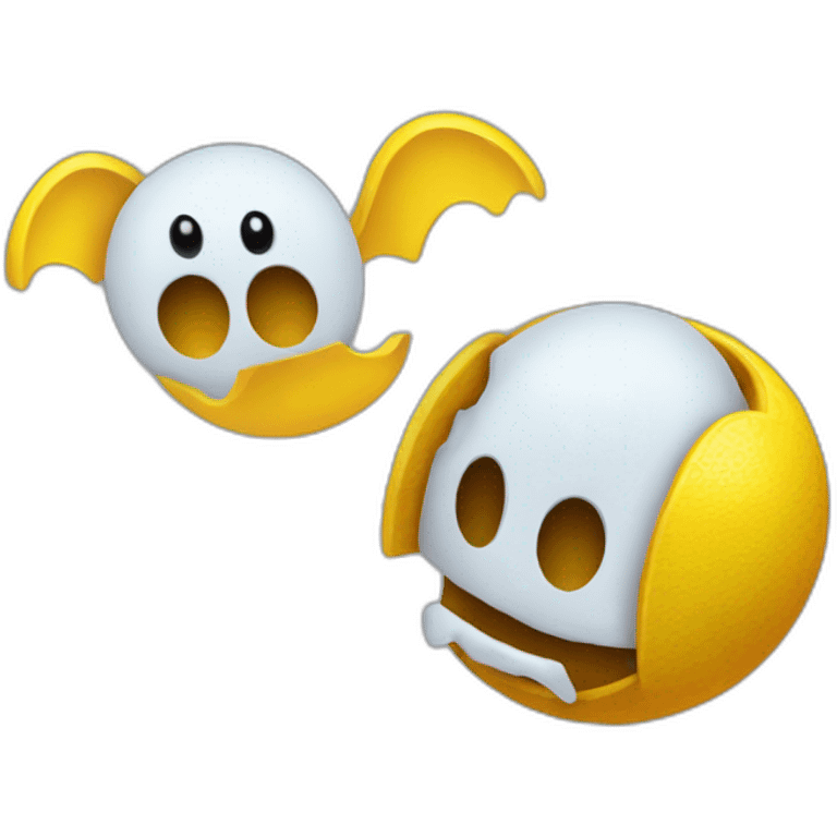 pac-man eating ghosts emoji