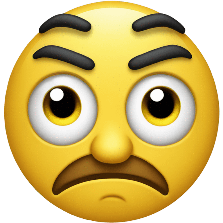 angry with yellow face emoji