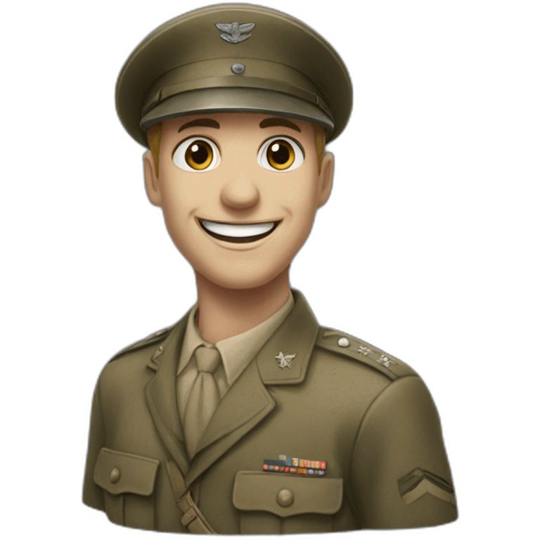 ww2 realistic style smile emoji