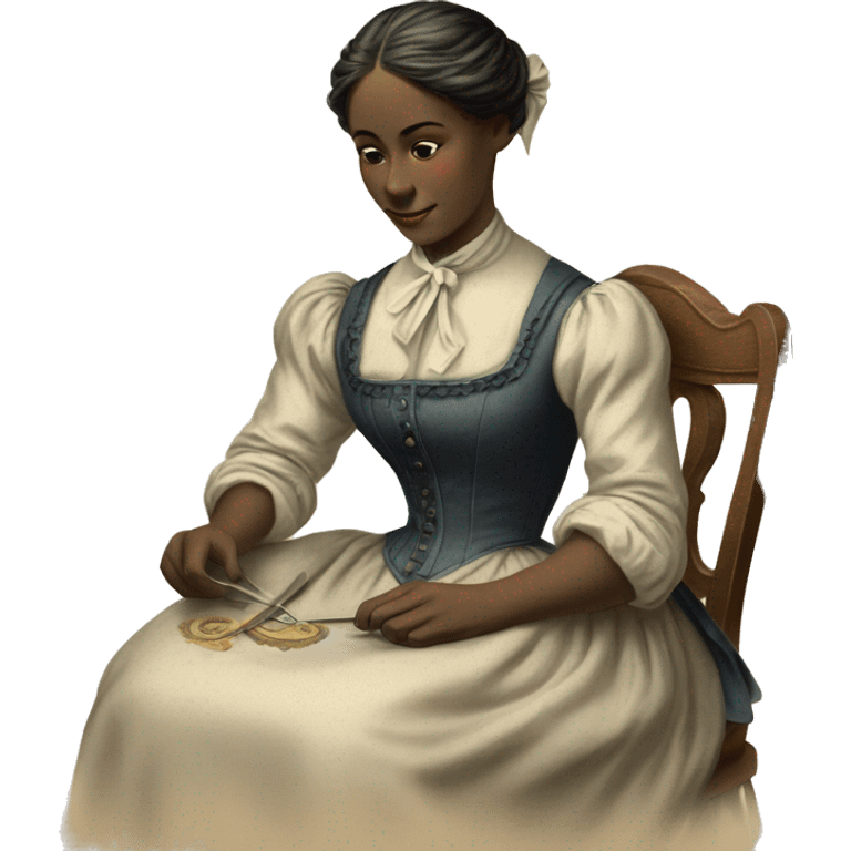 seamstress of the late 19th century emoji