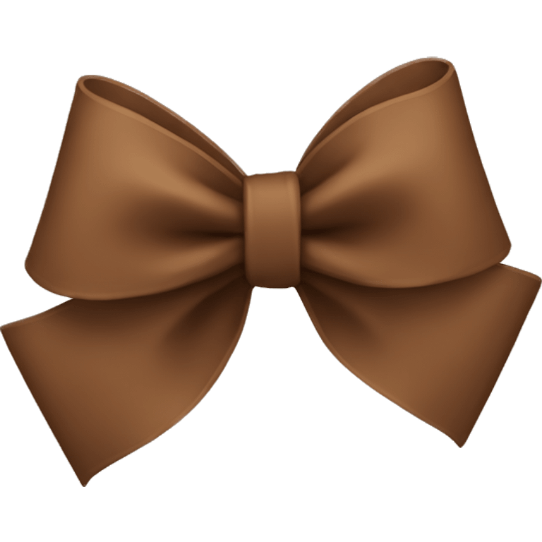 Brown bow emoji