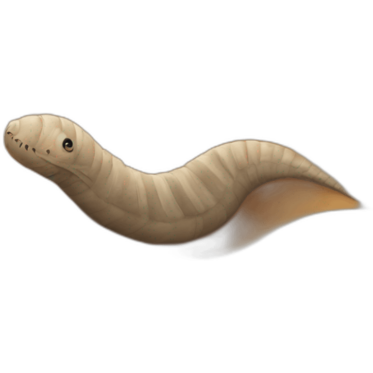 sandworm hiding in sand emoji