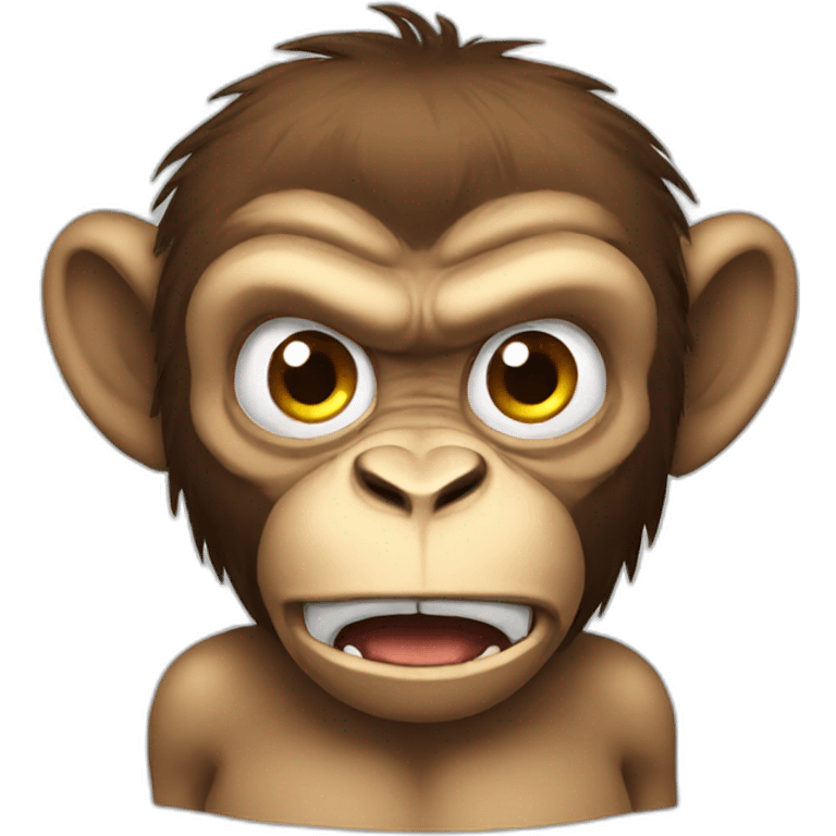 angry monkey emoji