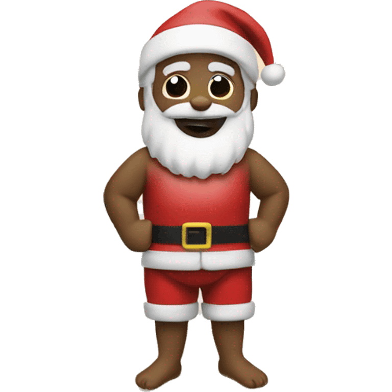 Santa at the beach emoji