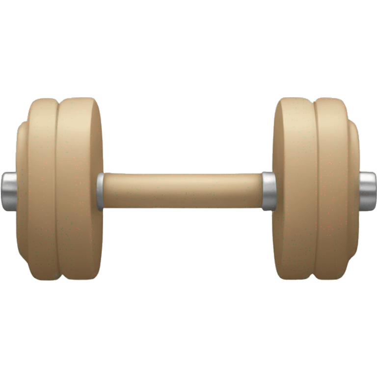 beige dumbbells emoji