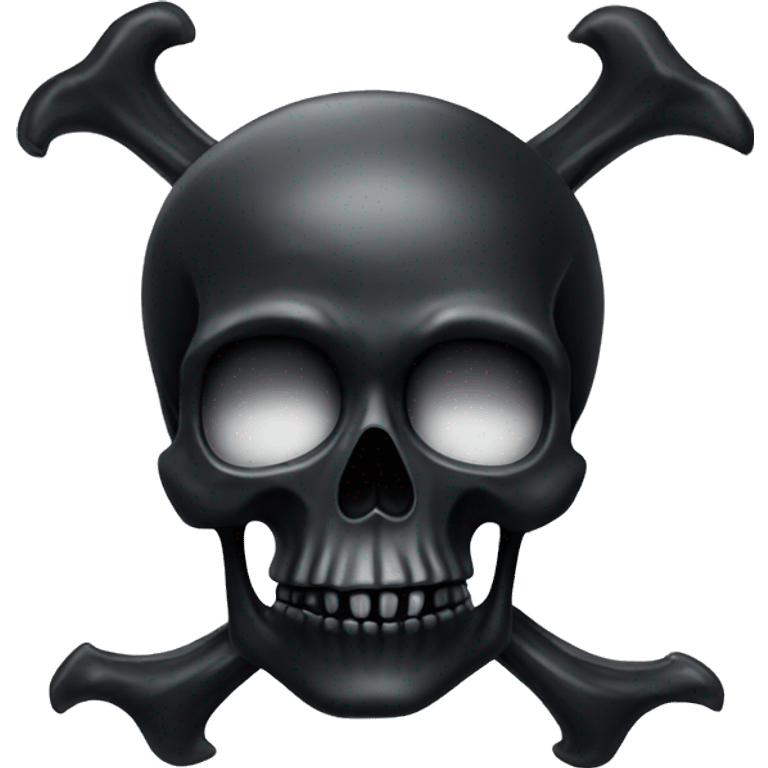 Black scull emoji