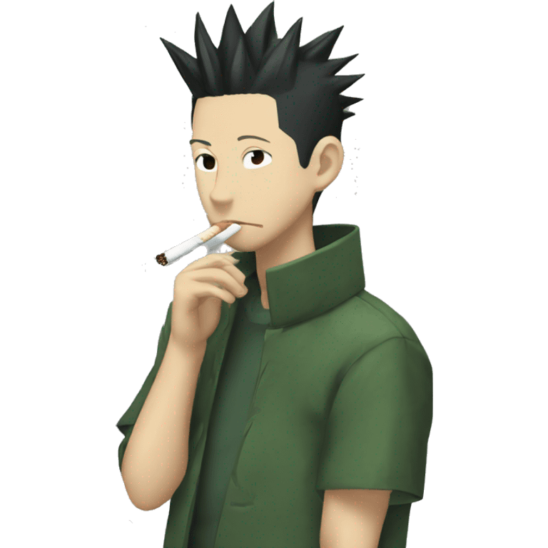 Shikamaru smoking a cigarette  emoji