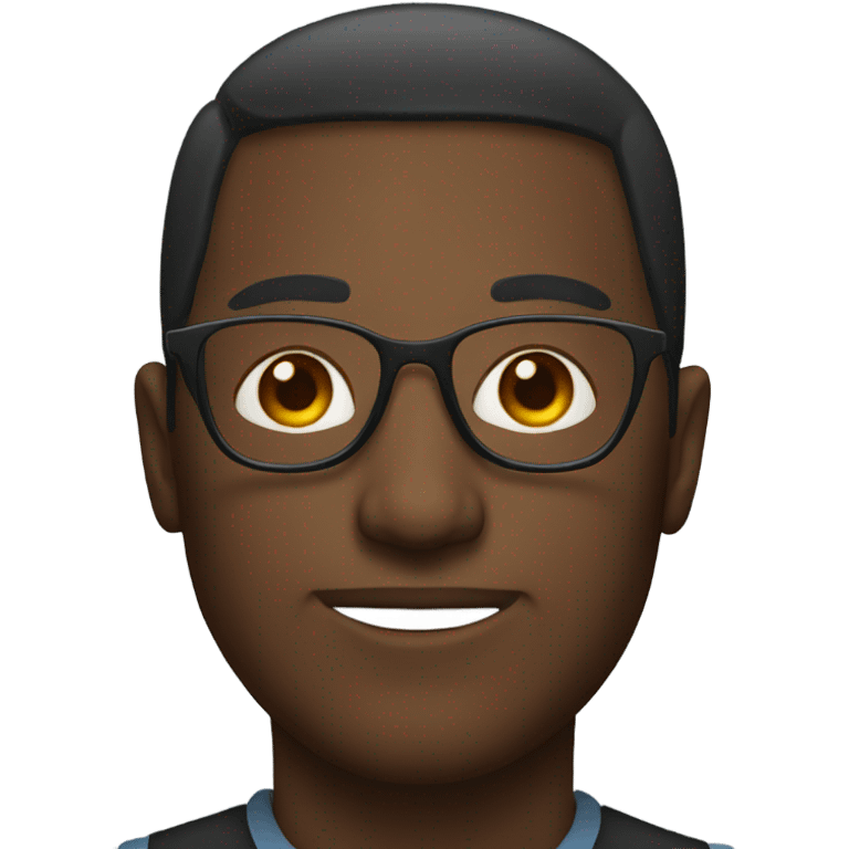 male portrait with glasses emoji