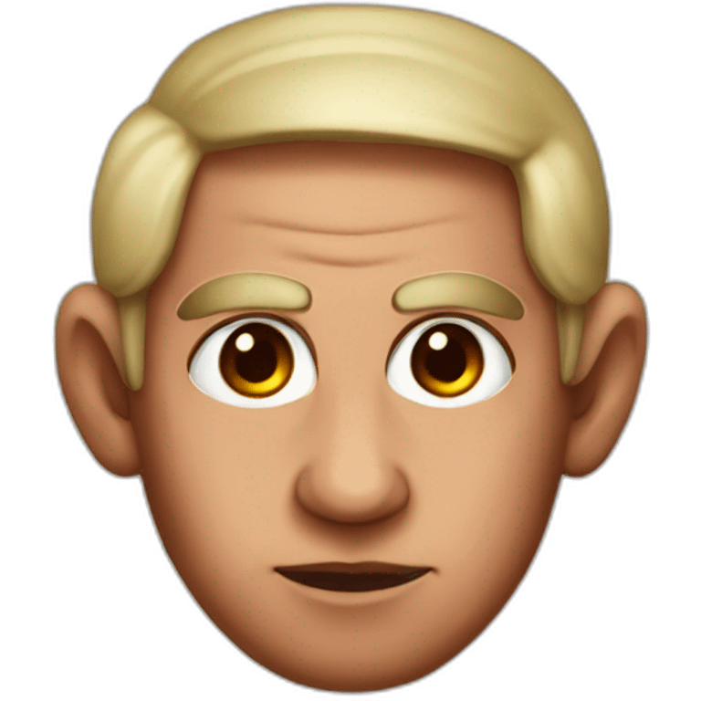 Horned Bibi Netanyahu with red skin emoji