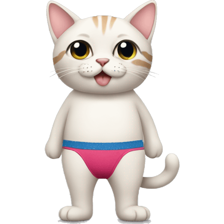 Cat wearing underwear  emoji