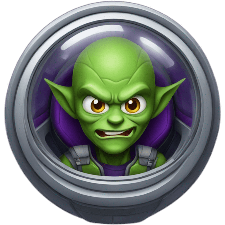 green goblin in spaceship emoji