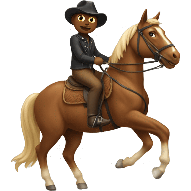 cat riding a horse emoji