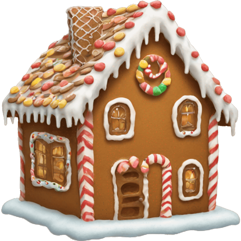 Gingerbread house emoji