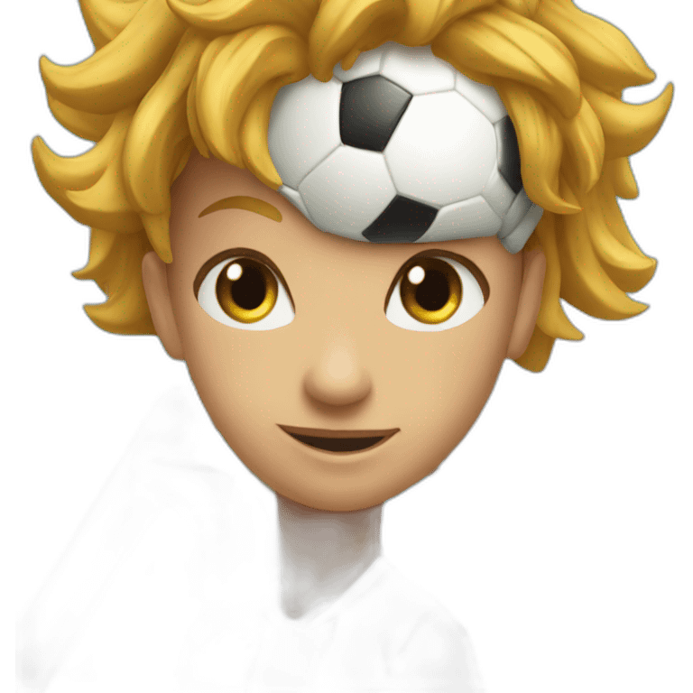 a soccer player on the top of the ifull tower emoji