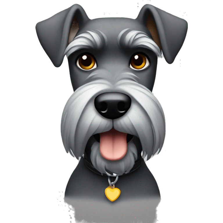 Schnauzer with attitude  emoji