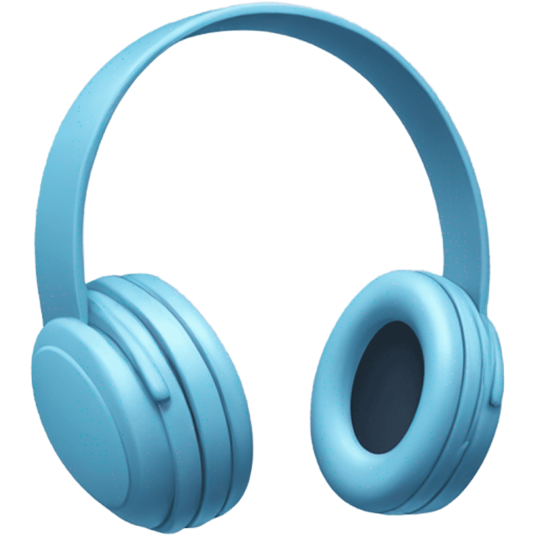 pastel blue headphone emoji