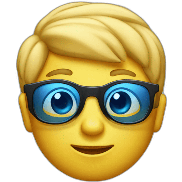 niño con lentes solar emoji