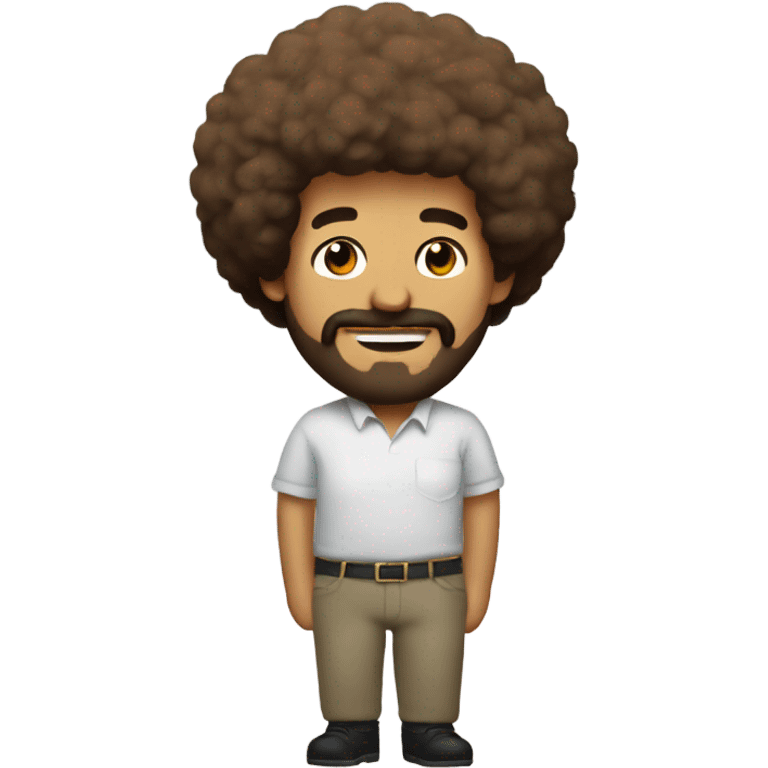 Bob Ross in a tutu  emoji