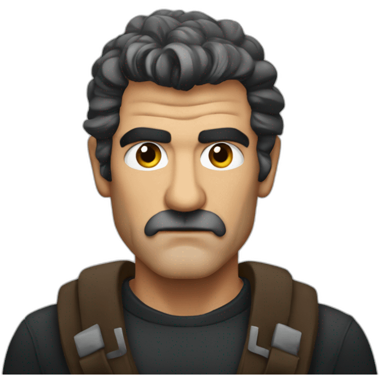 antonio banderas serious emoji