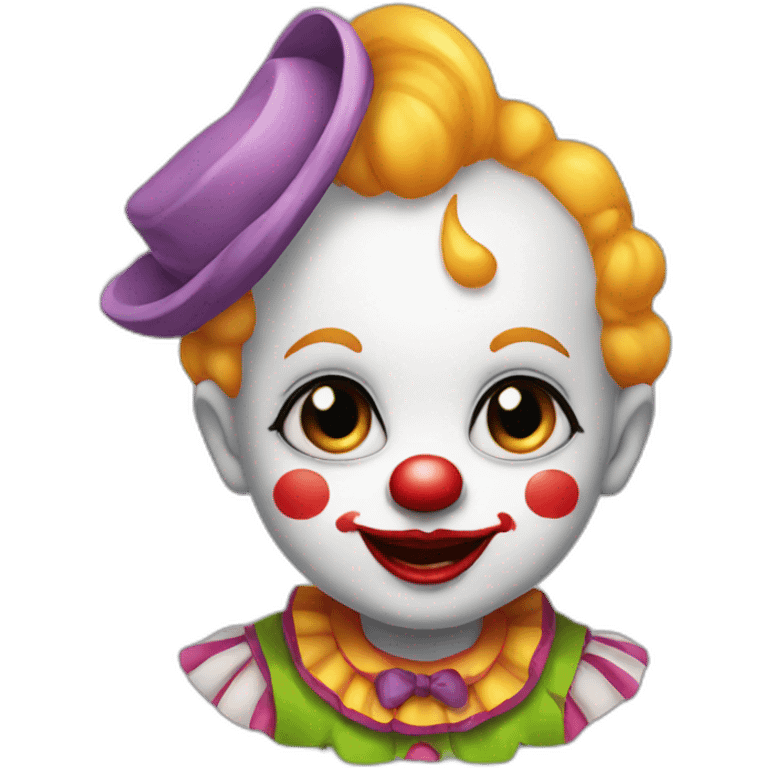 clown baby emoji