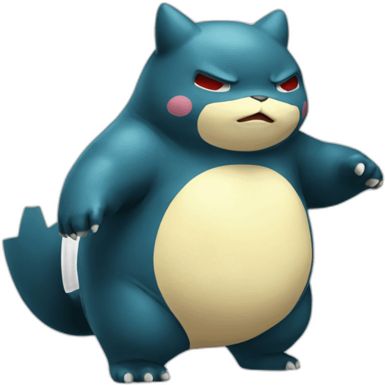 Snorlax-and-Pikachu emoji