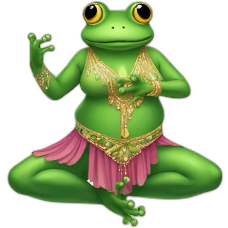 Bellydancer frog emoji