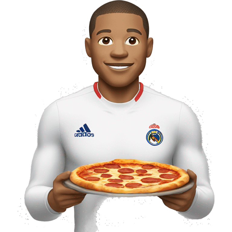 Mbappé qui mange une pizza  emoji