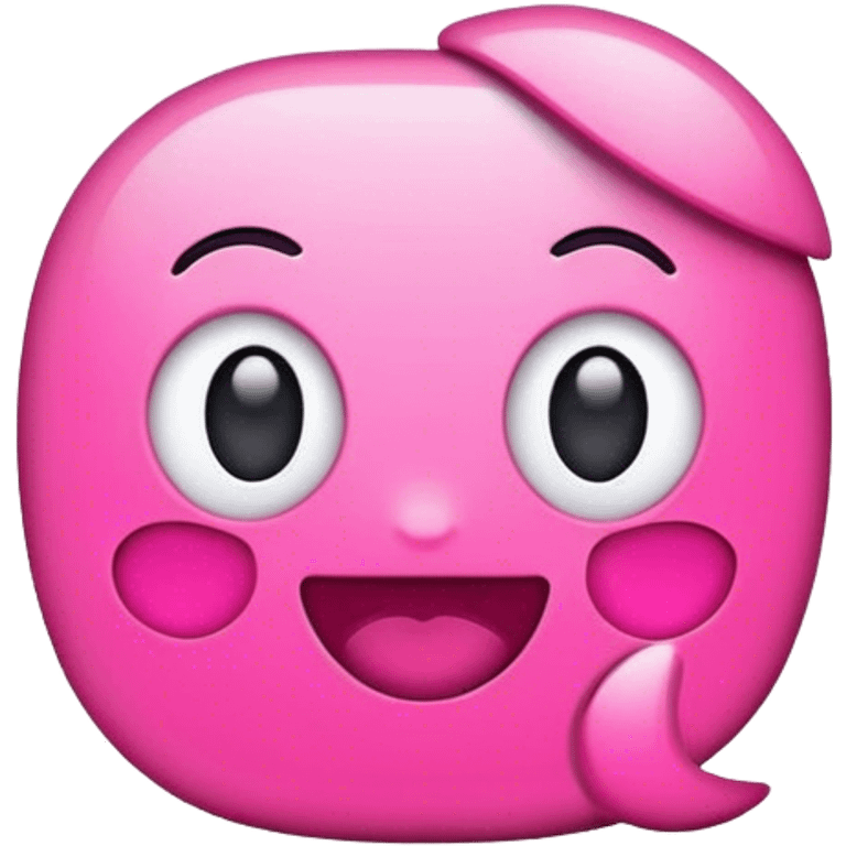 iPhone pink emoji