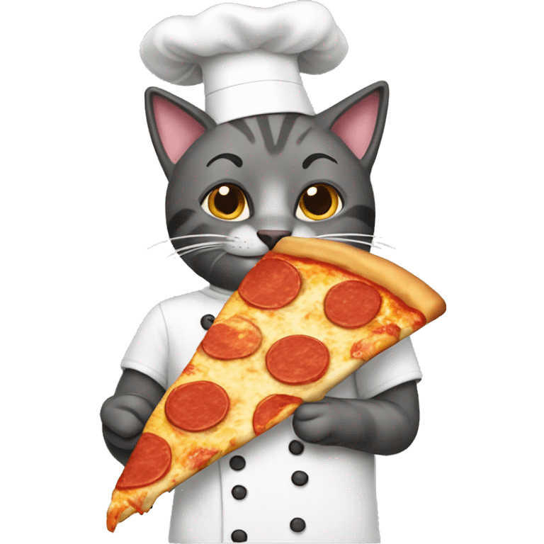 Cat making pizza  emoji